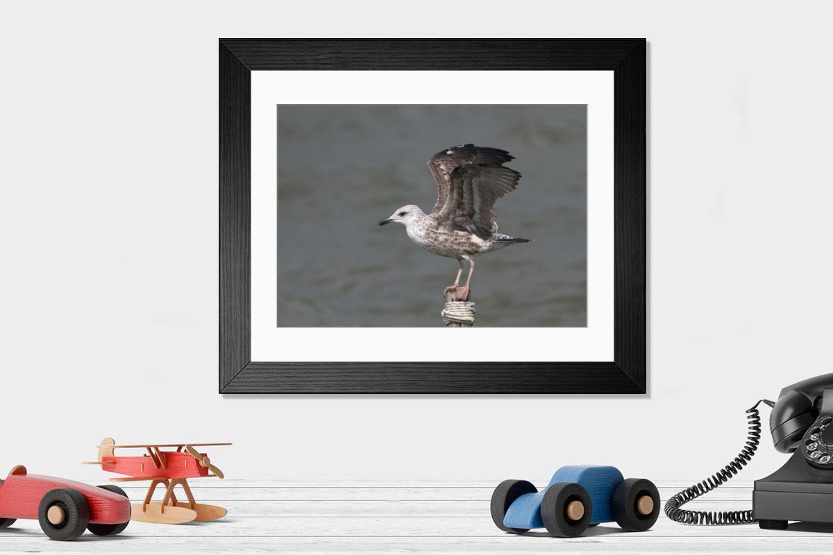 Shown hanging in a room: Modern 14"x12" (36x31cm)