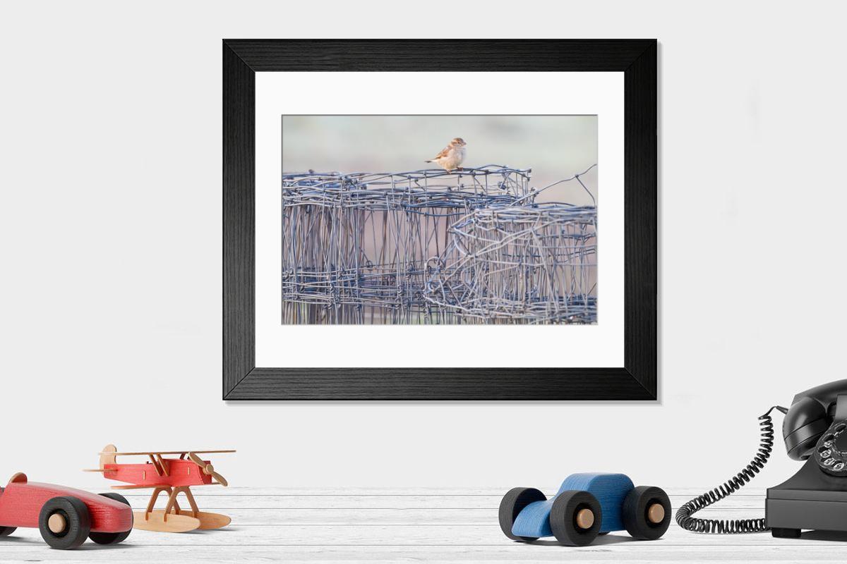 Shown hanging in a room: Modern 14"x12" (36x31cm)