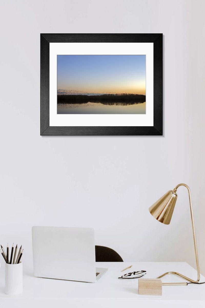 Shown hanging in a room: Modern 14"x12" (36x31cm)