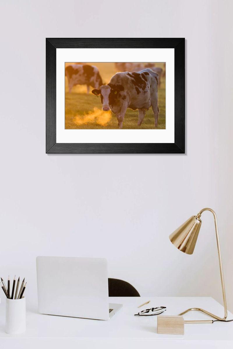 Shown hanging in a room: Modern 14"x12" (36x31cm)