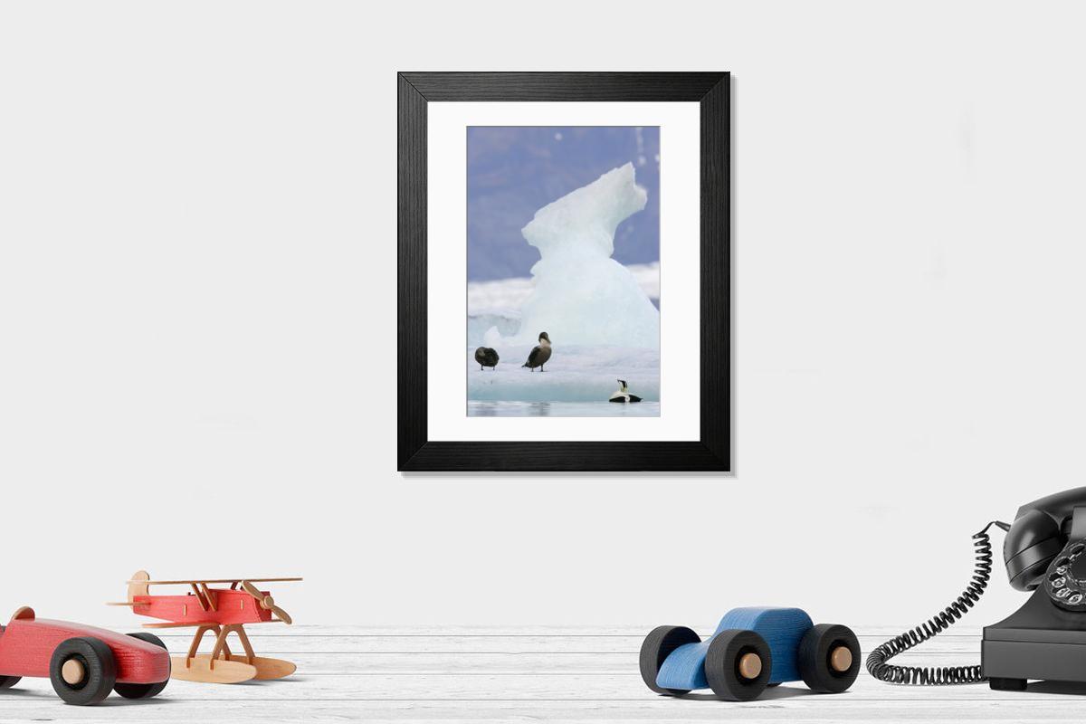 Shown hanging in a room: Modern 14"x12" (36x31cm)