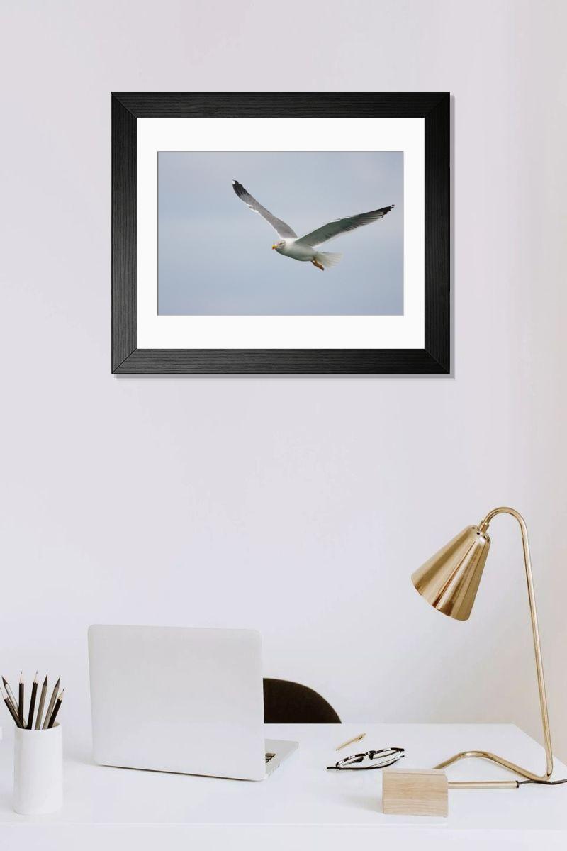 Shown hanging in a room: Modern 14"x12" (36x31cm)
