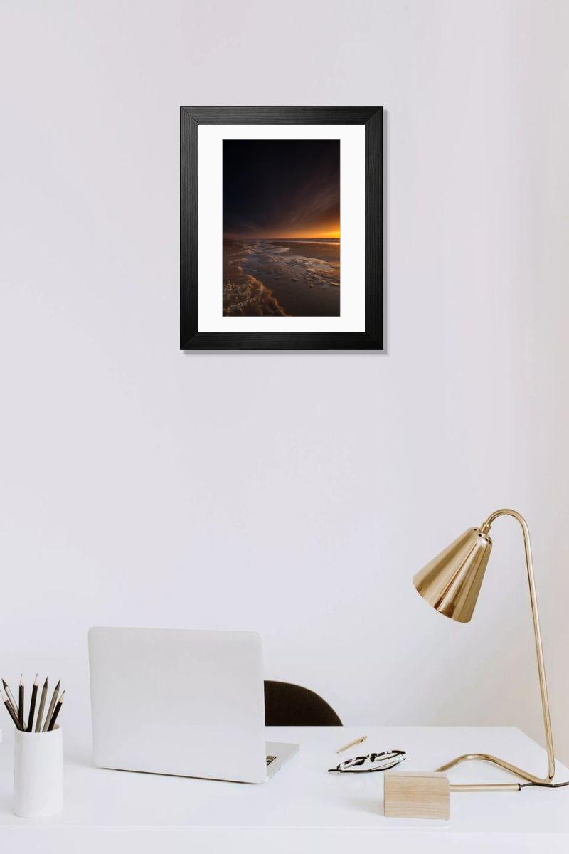 Shown hanging in a room: Modern 14"x12" (36x31cm)