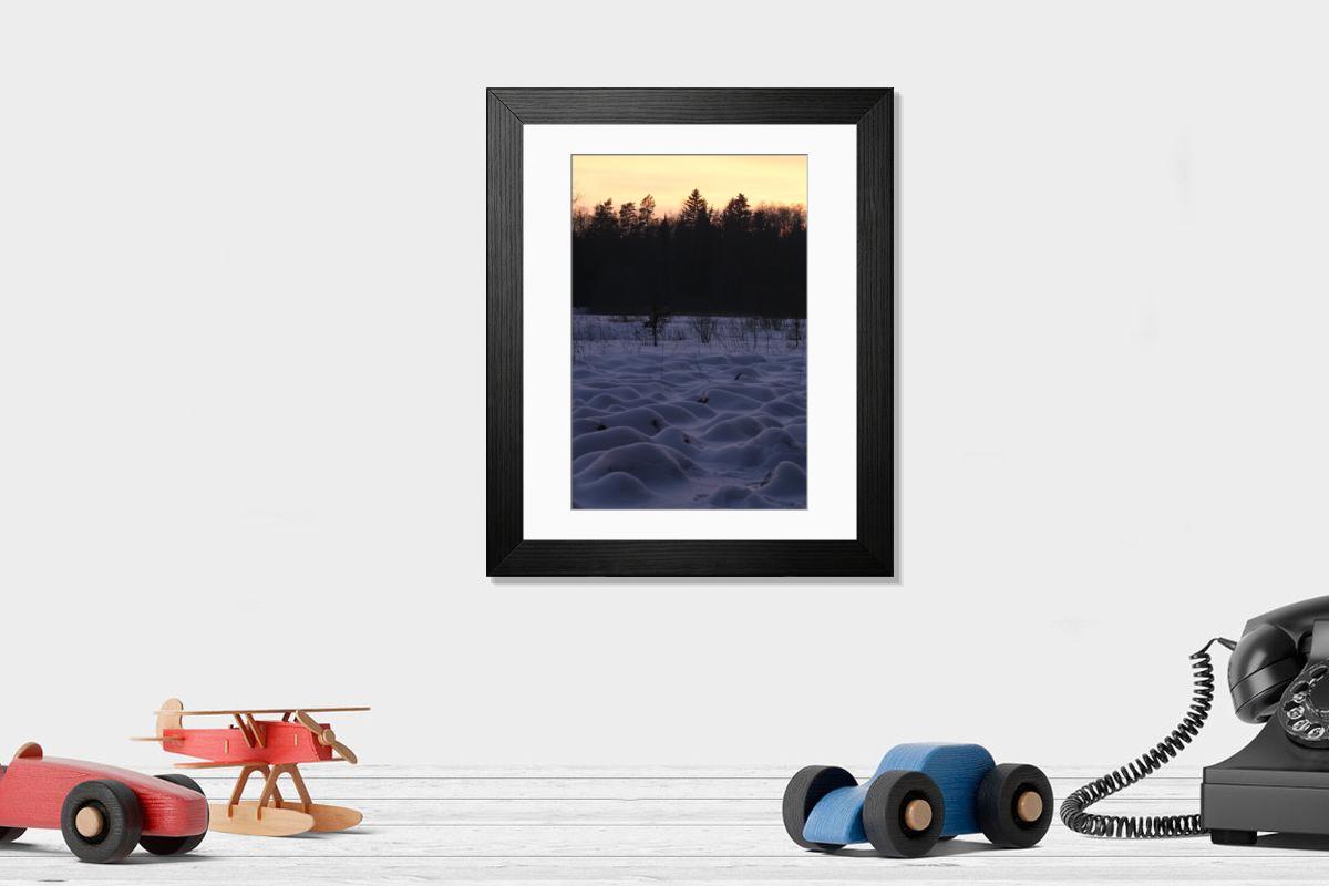Shown hanging in a room: Modern 14"x12" (36x31cm)