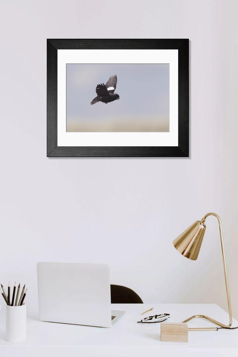 Shown hanging in a room: Modern 14"x12" (36x31cm)