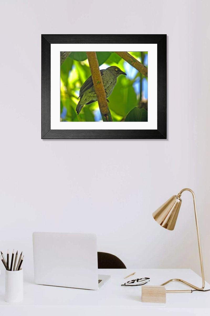 Shown hanging in a room: Modern 14"x12" (36x31cm)