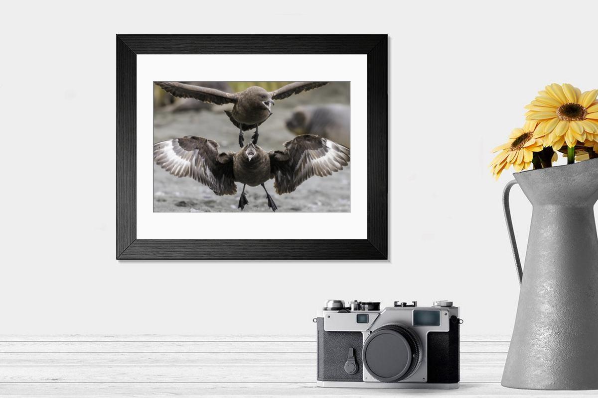 Shown hanging in a room: Modern 14"x12" (36x31cm)