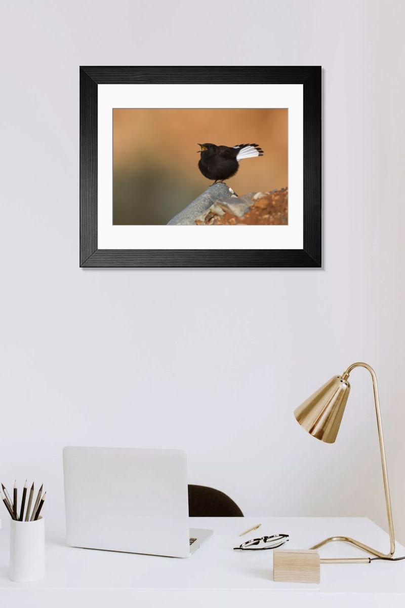 Shown hanging in a room: Modern 14"x12" (36x31cm)