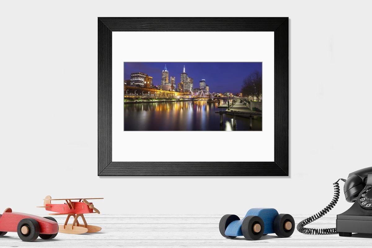 Shown hanging in a room: Modern 14"x12" (36x31cm)