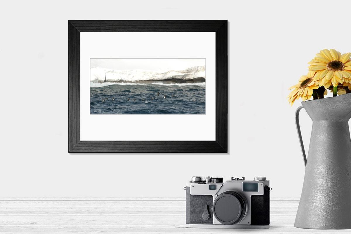 Shown hanging in a room: Modern 14"x12" (36x31cm)