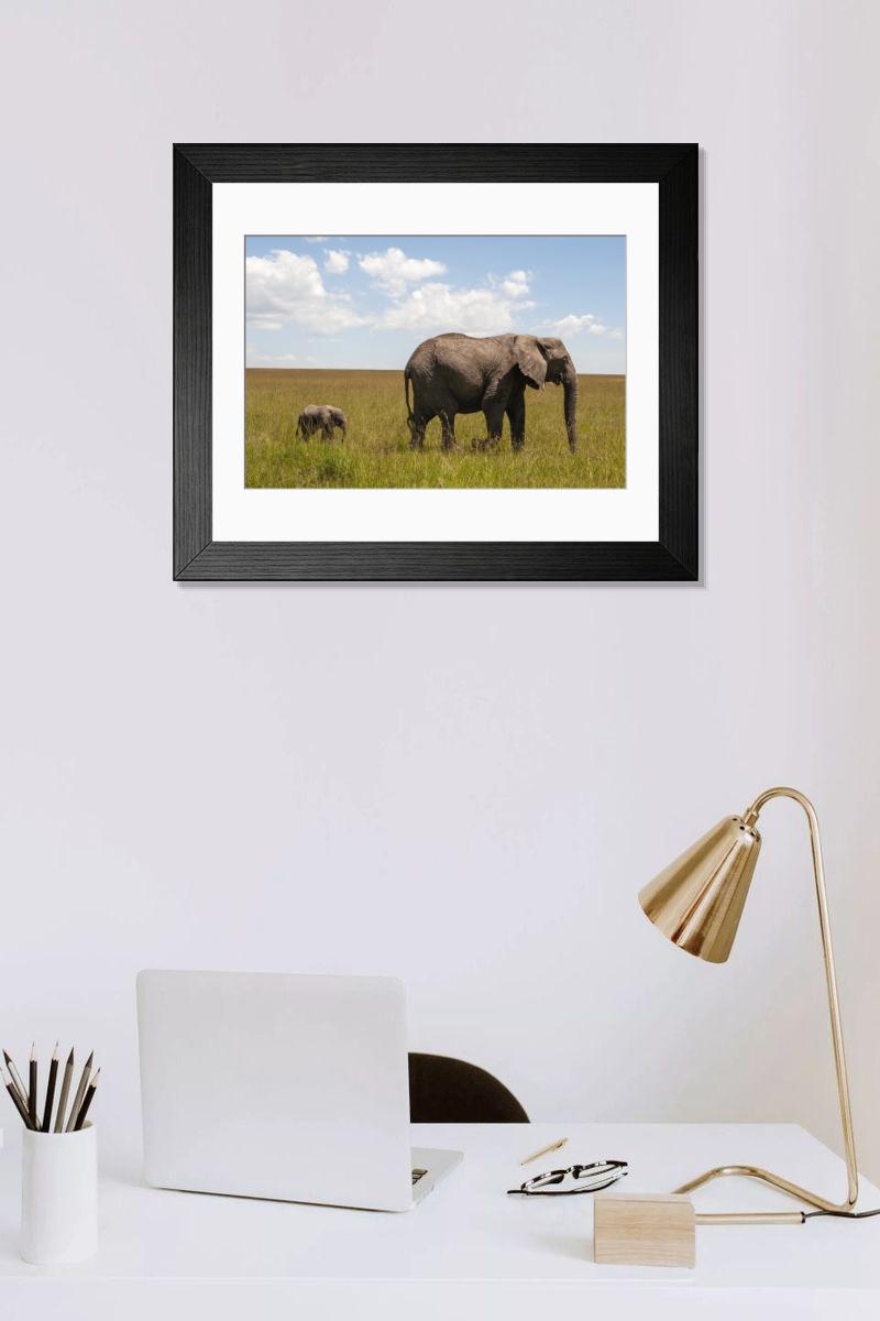 Shown hanging in a room: Modern 14"x12" (36x31cm)