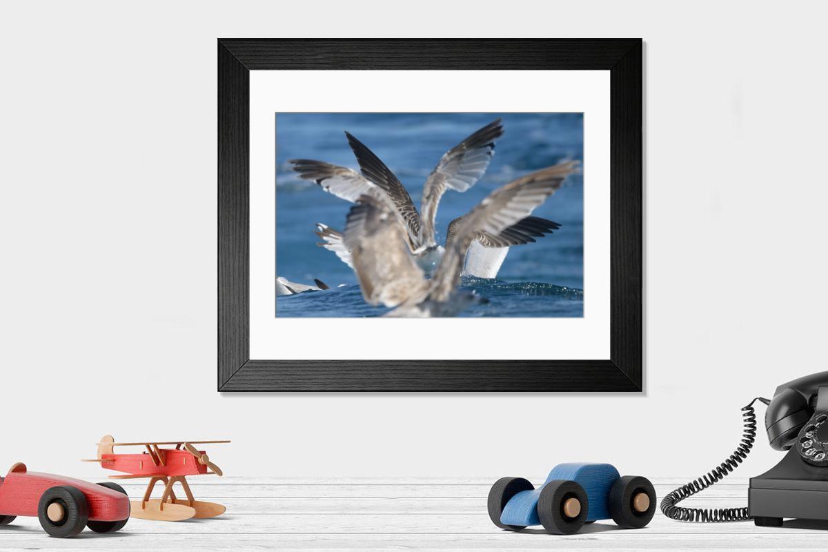 Shown hanging in a room: Modern 14"x12" (36x31cm)