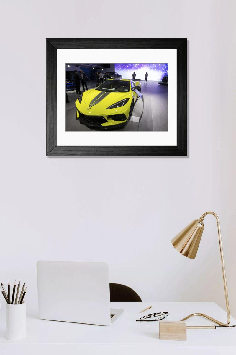 Shown hanging in a room: Modern 14"x12" (36x31cm)