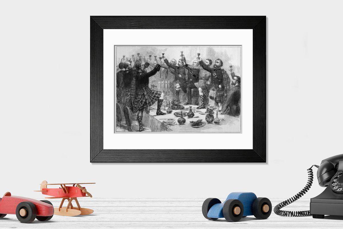 Shown hanging in a room: Modern 14"x12" (36x31cm)