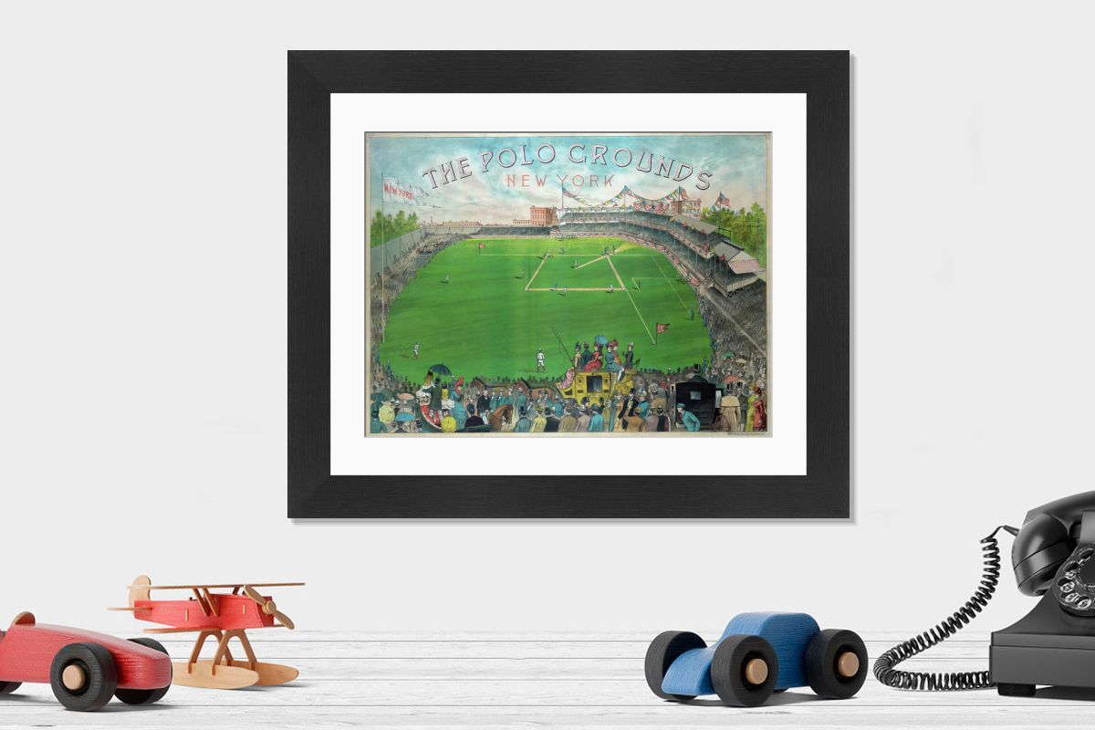 The Polo Grounds, New York; Lithograph Print 1887. Art Prints
