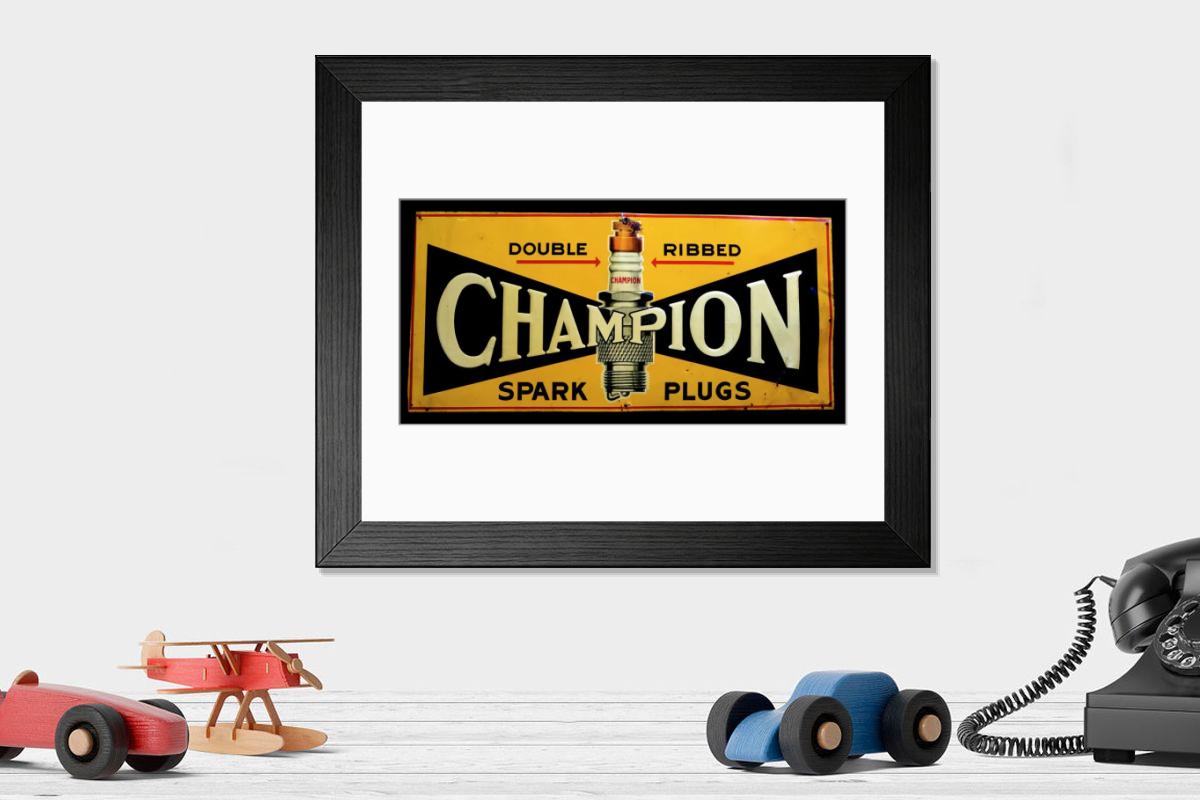 Champion Spark Plugs Print | Mary Evans Prints Online