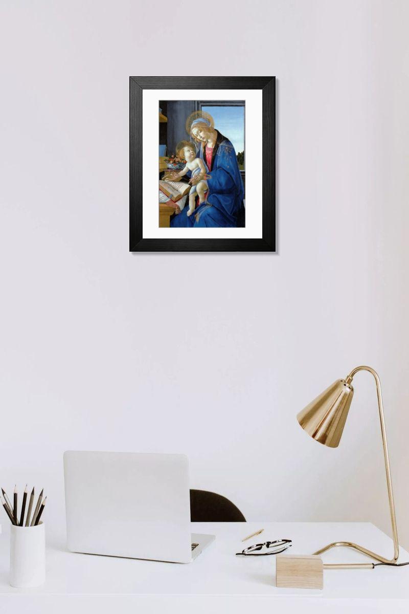 Shown hanging in a room: Modern 14"x12" (36x31cm)