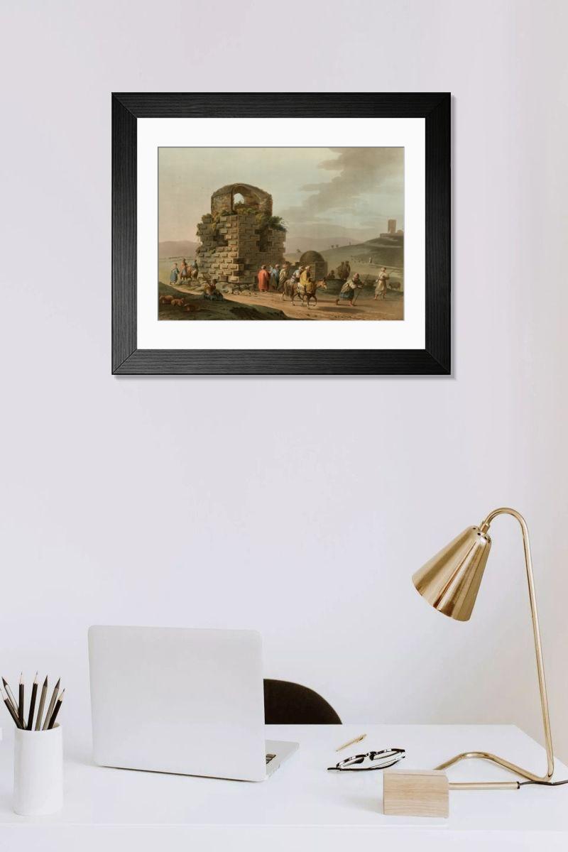 Shown hanging in a room: Modern 14"x12" (36x31cm)