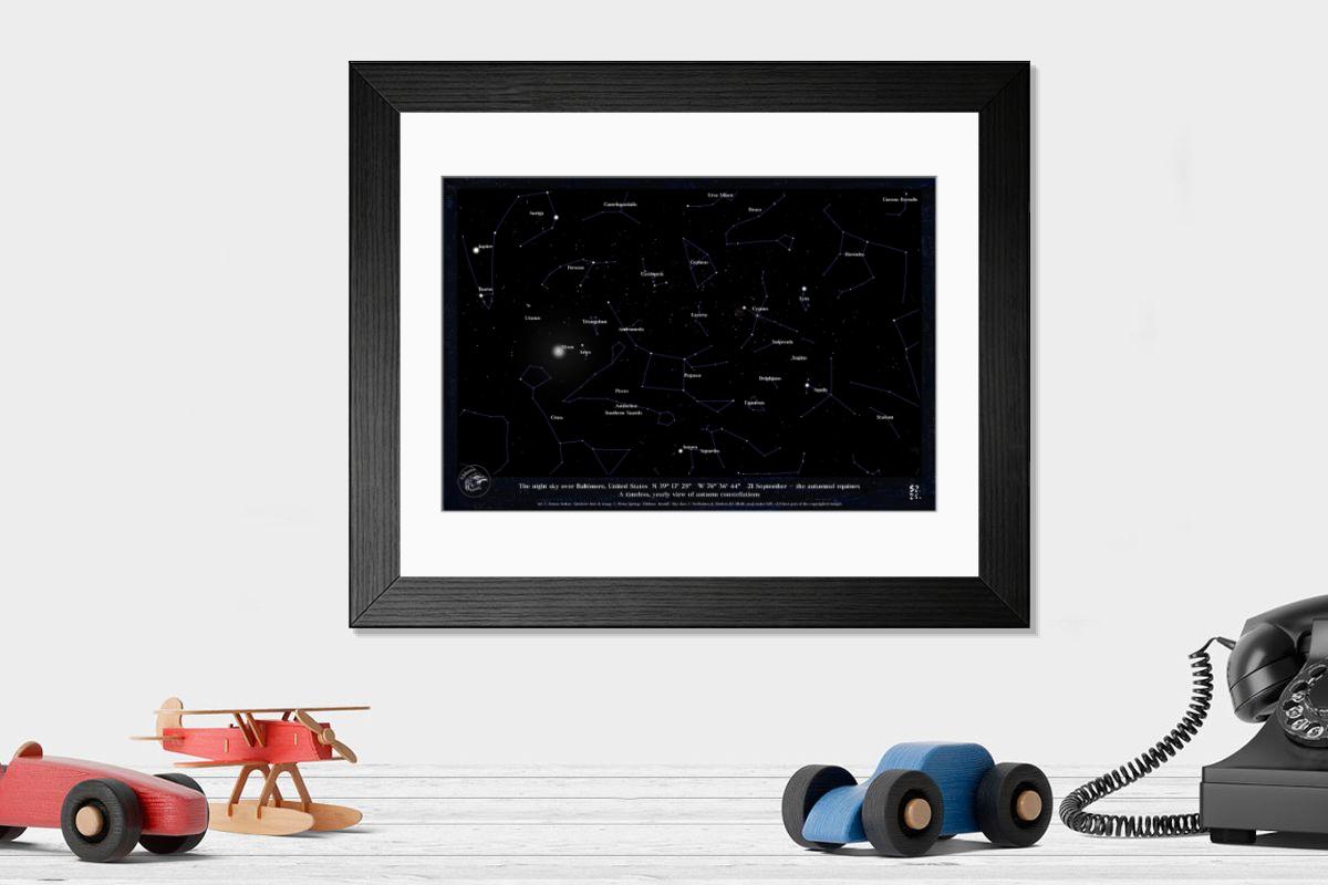 Shown hanging in a room: Modern 14"x12" (36x31cm)