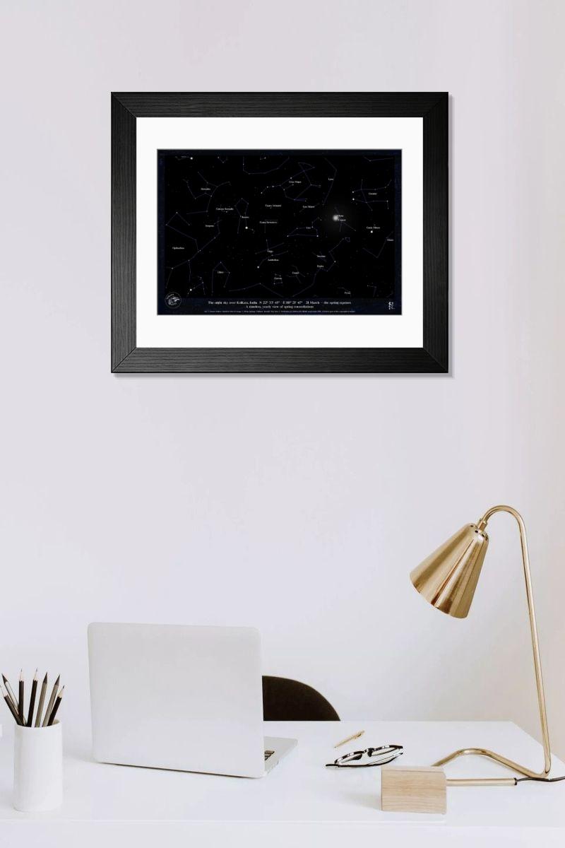 Shown hanging in a room: Modern 14"x12" (36x31cm)