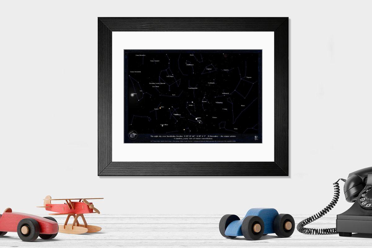 Shown hanging in a room: Modern 14"x12" (36x31cm)