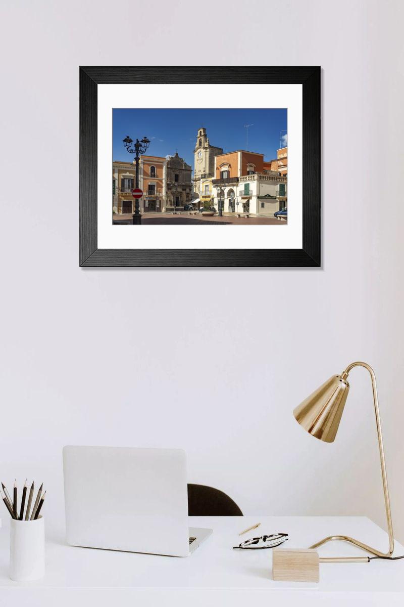 Shown hanging in a room: Modern 14"x12" (36x31cm)