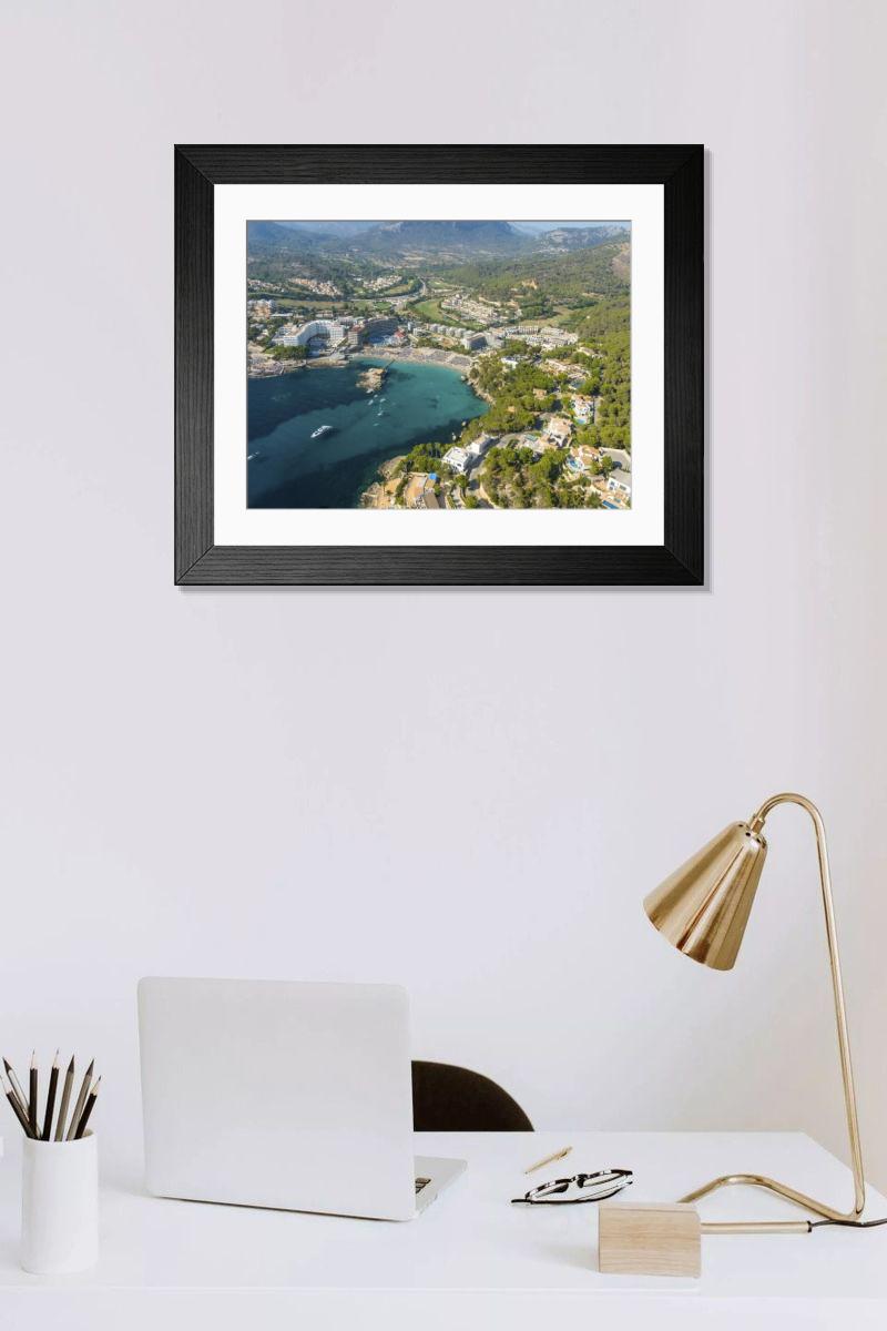 Shown hanging in a room: Modern 14"x12" (36x31cm)