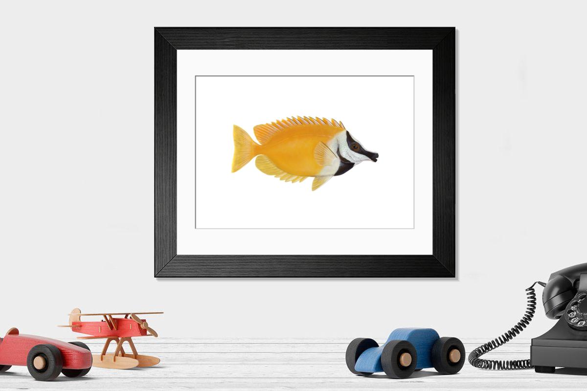 Shown hanging in a room: Modern 14"x12" (36x31cm)