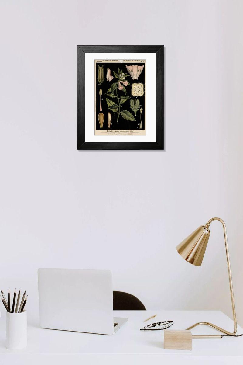 Shown hanging in a room: Modern 14"x12" (36x31cm)