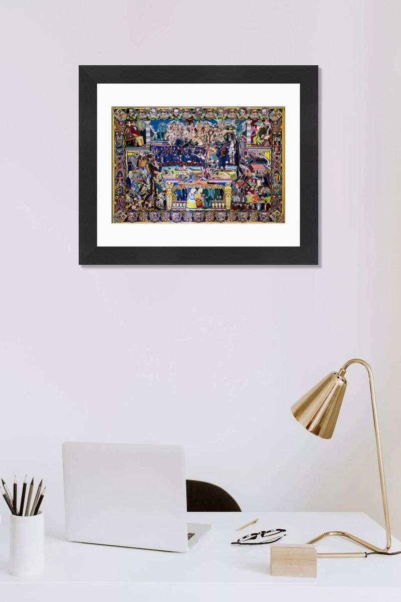 Early Glucksburgers, Christiansborg Palace Tapestry Print. Art