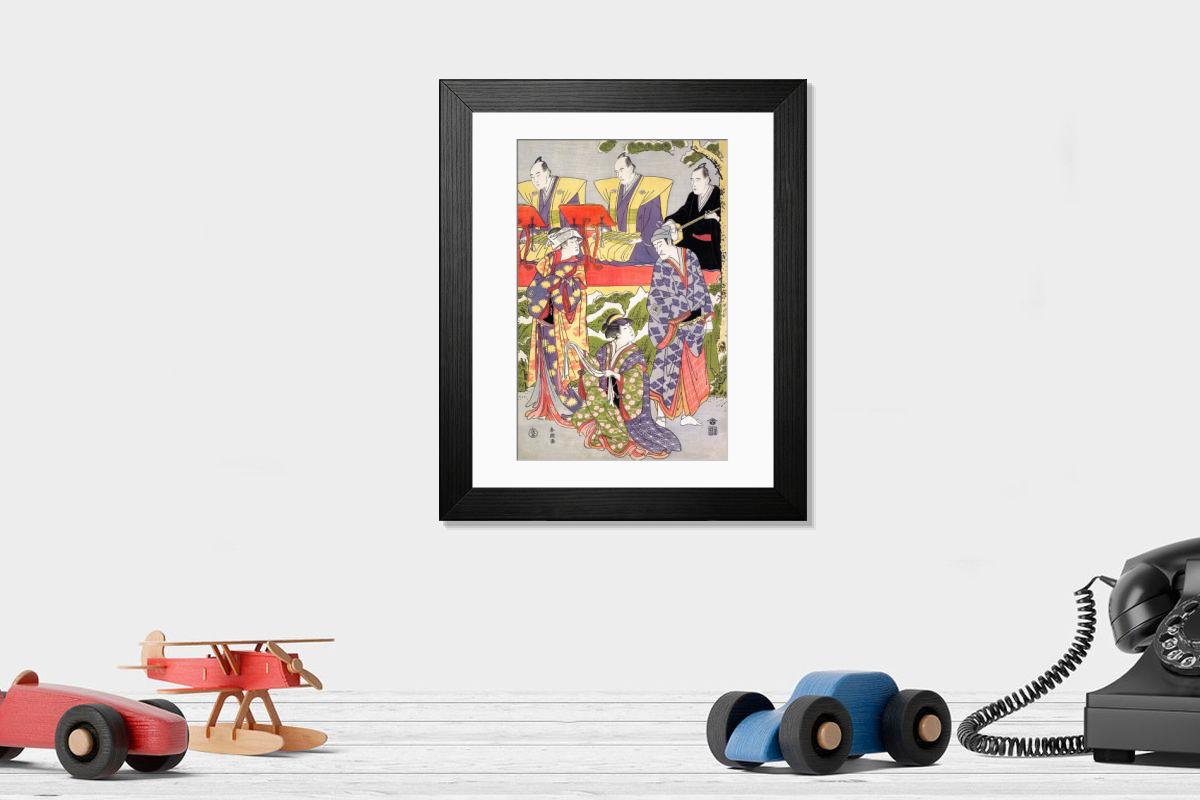 Shown hanging in a room: Modern 14"x12" (36x31cm)