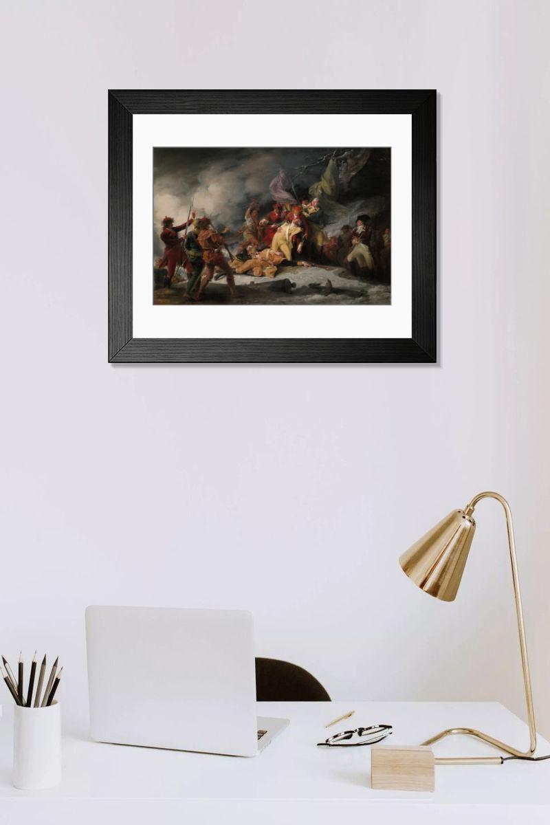 Shown hanging in a room: Modern 14"x12" (36x31cm)