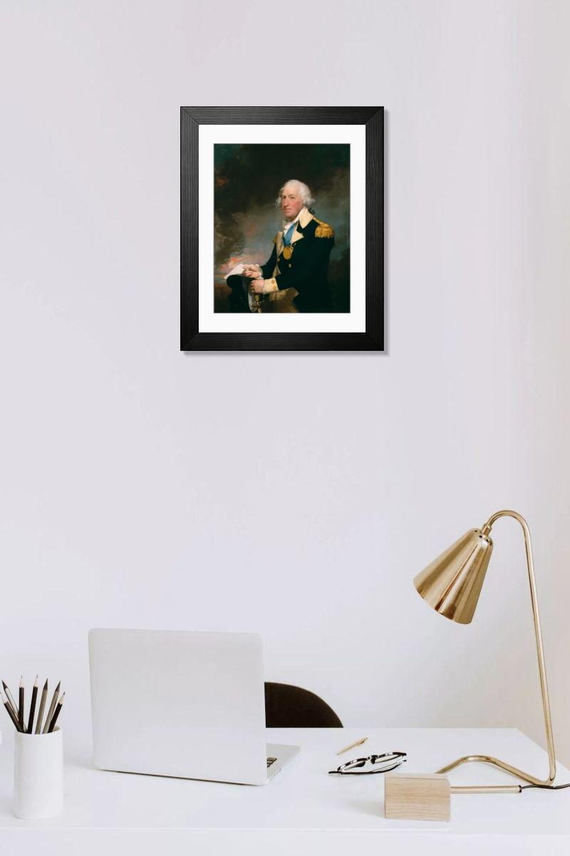 Shown hanging in a room: Modern 14"x12" (36x31cm)