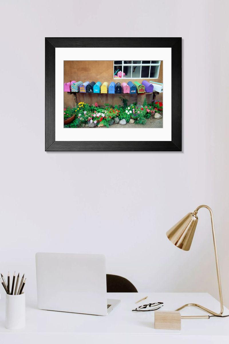 Shown hanging in a room: Modern 14"x12" (36x31cm)