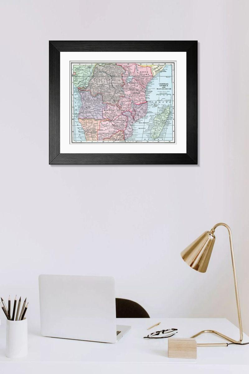 Shown hanging in a room: Modern 14"x12" (36x31cm)