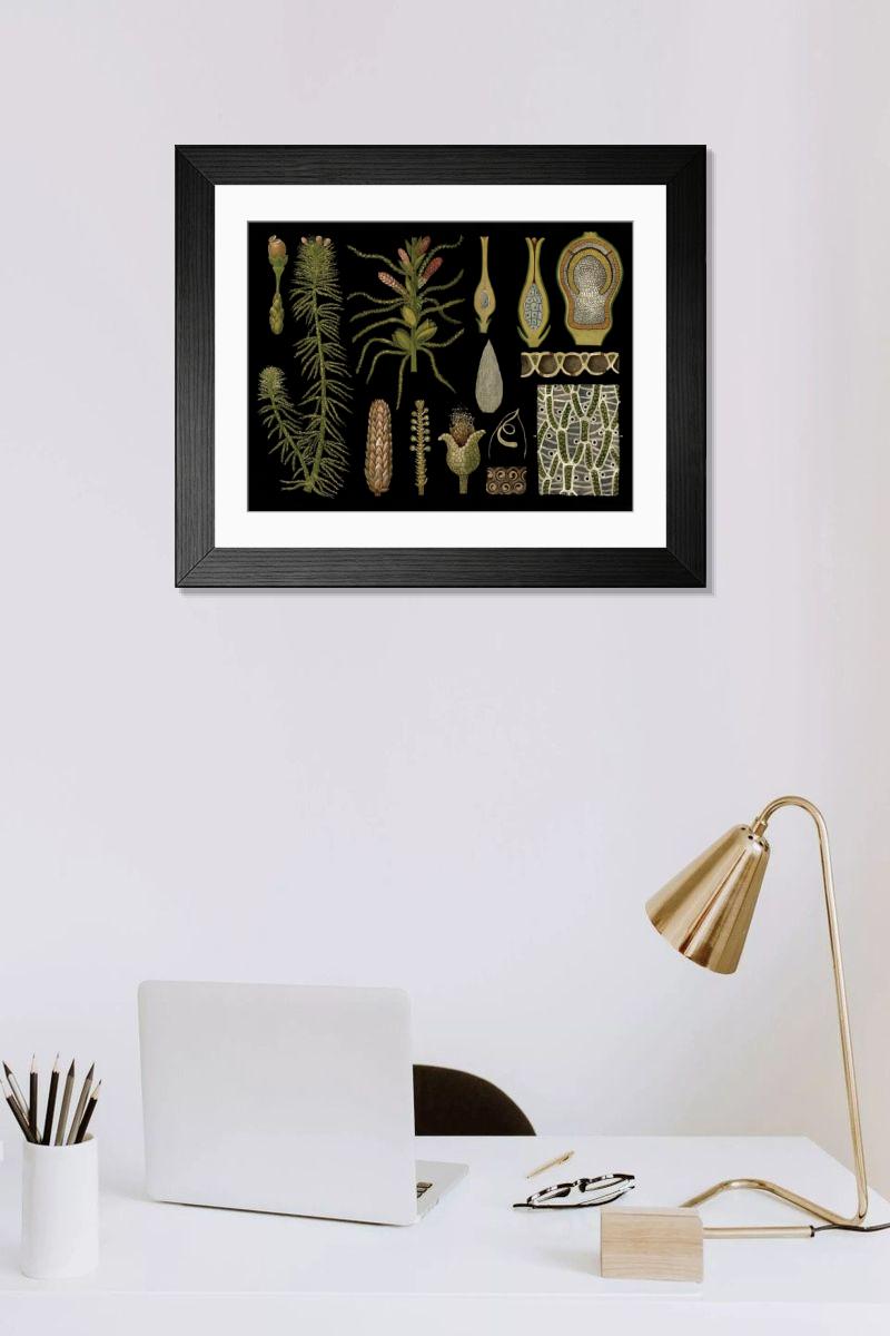 Shown hanging in a room: Modern 14"x12" (36x31cm)