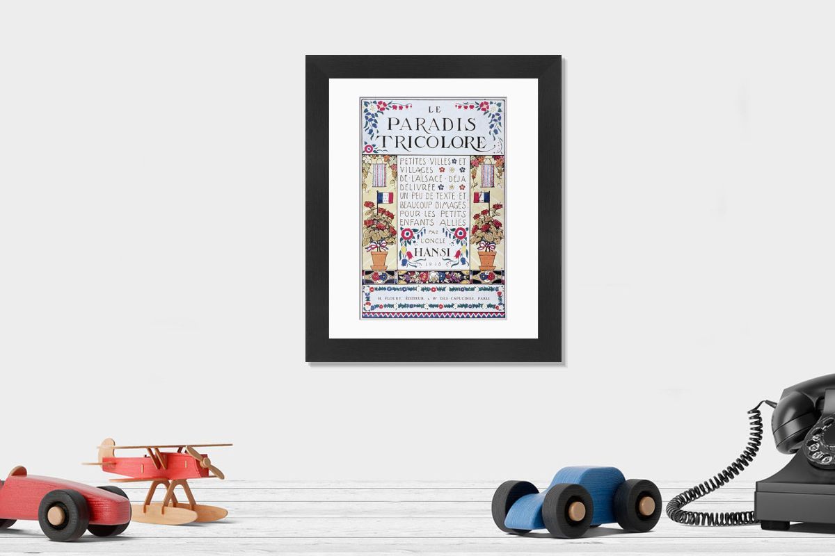 Framed Print of Hansi's 1918 French Print. Framed Print from Fine