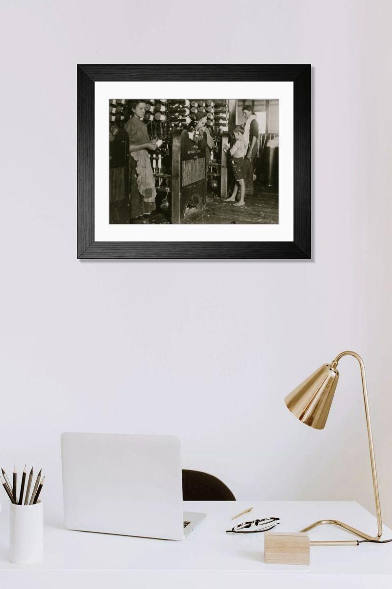 Shown hanging in a room: Modern 14"x12" (36x31cm)