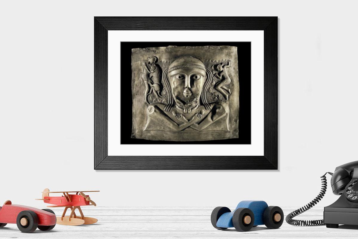 Shown hanging in a room: Modern 14"x12" (36x31cm)