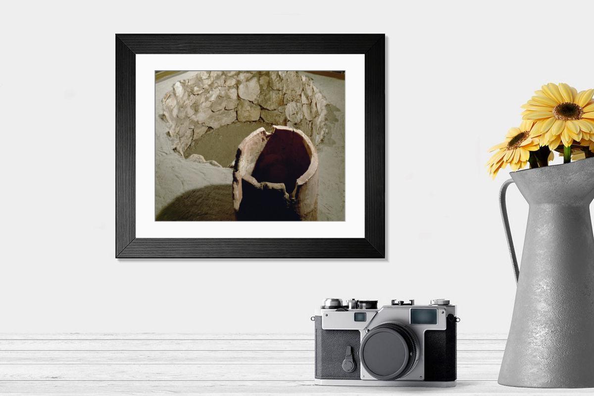 Shown hanging in a room: Modern 14"x12" (36x31cm)