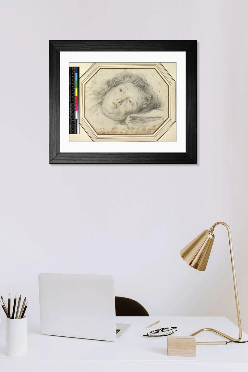 Shown hanging in a room: Modern 14"x12" (36x31cm)