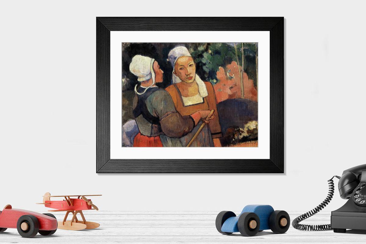 Shown hanging in a room: Modern 14"x12" (36x31cm)