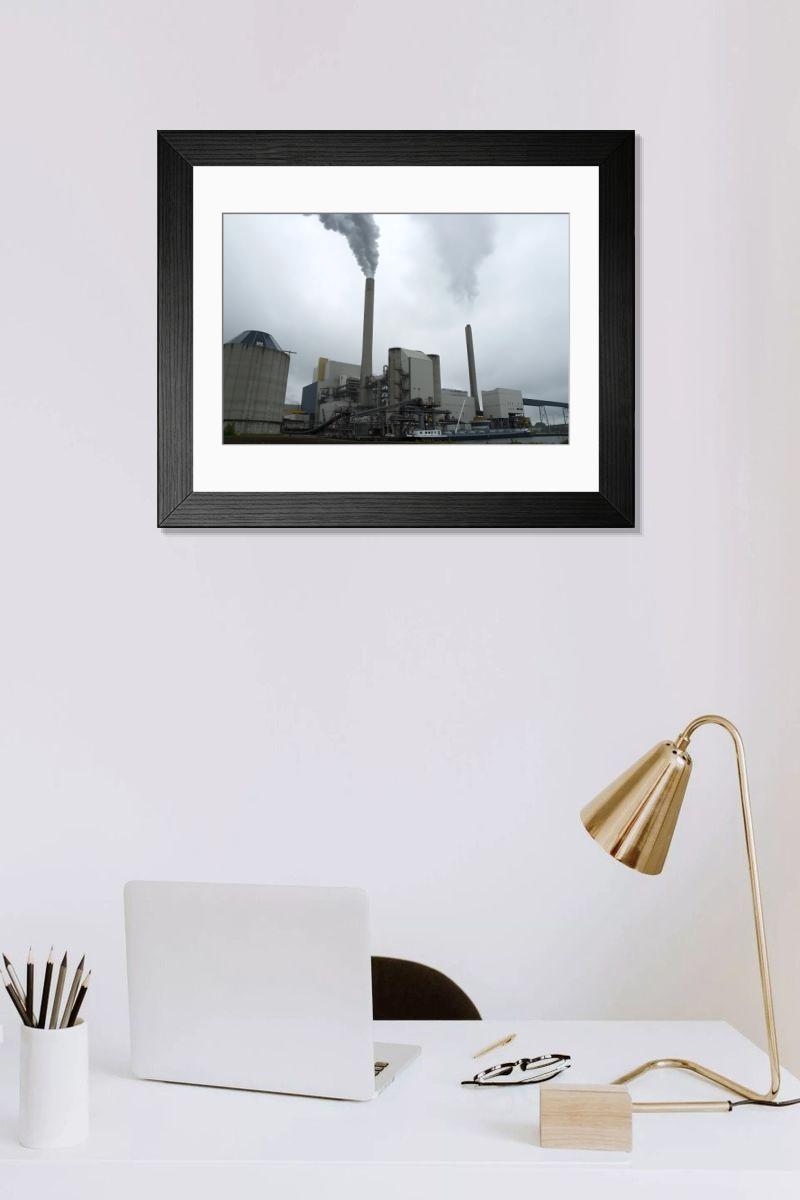 Shown hanging in a room: Modern 14"x12" (36x31cm)