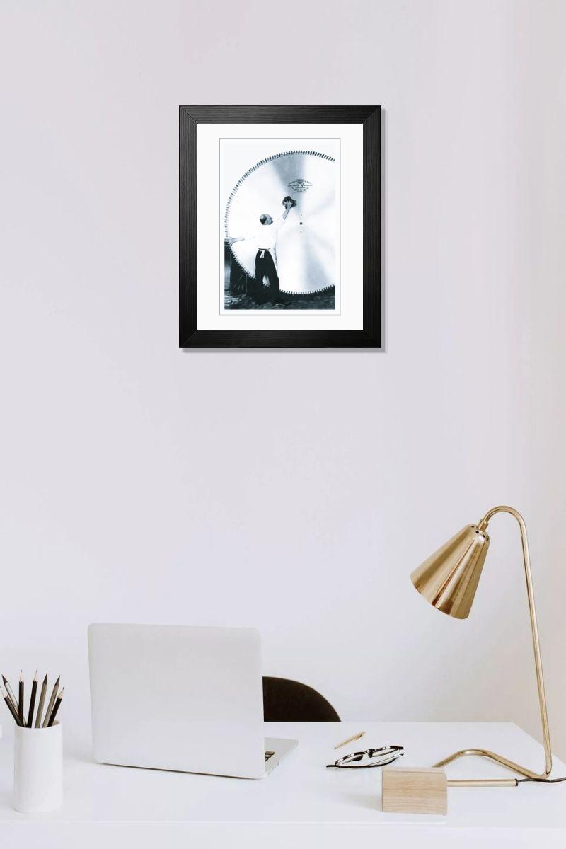 Shown hanging in a room: Modern 14"x12" (36x31cm)
