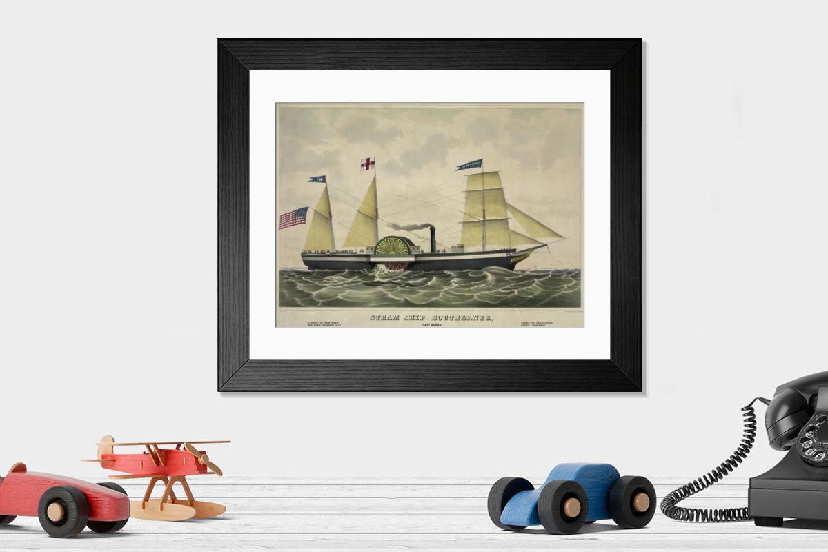 Shown hanging in a room: Modern 14"x12" (36x31cm)