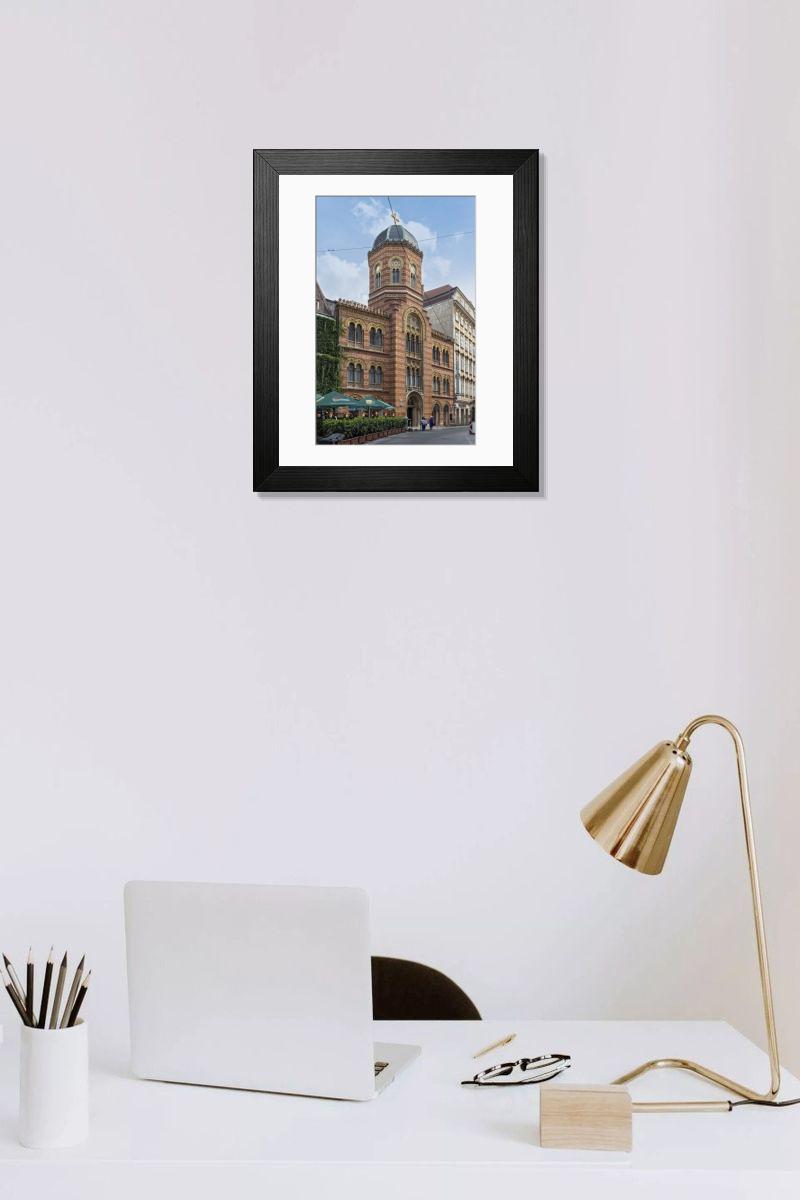 Shown hanging in a room: Modern 14"x12" (36x31cm)