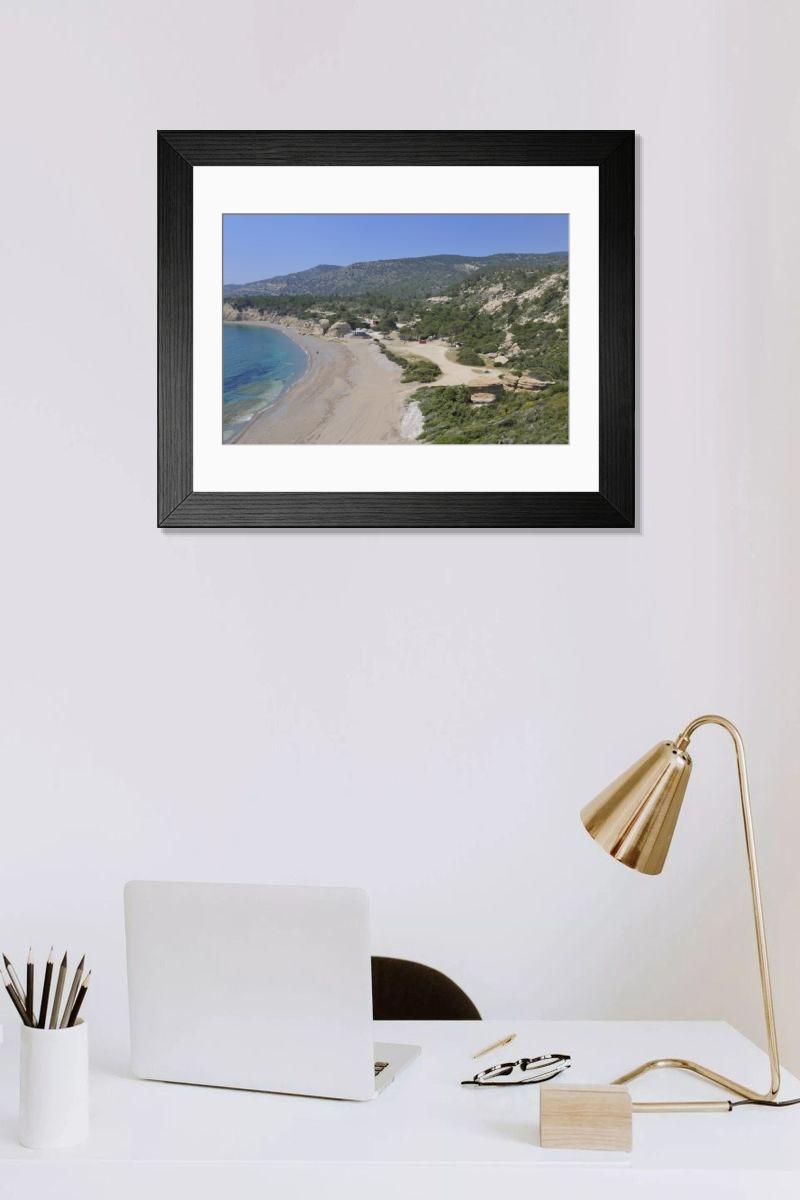 Shown hanging in a room: Modern 14"x12" (36x31cm)