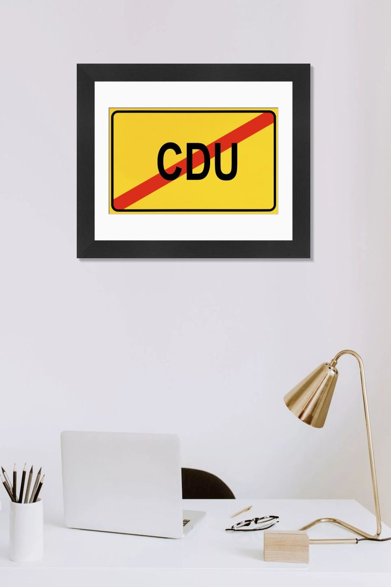 Shown hanging in a room: Modern 14"x12" (36x31cm)