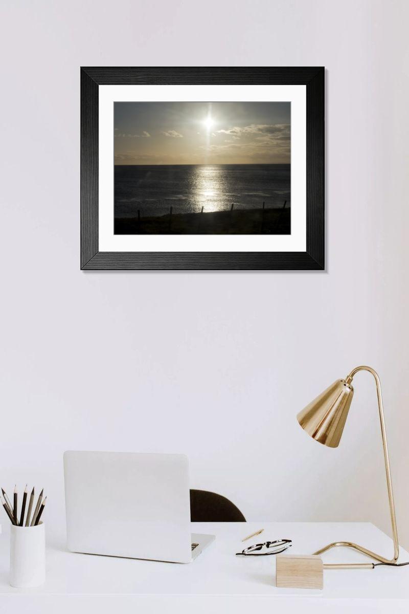 Shown hanging in a room: Modern 14"x12" (36x31cm)