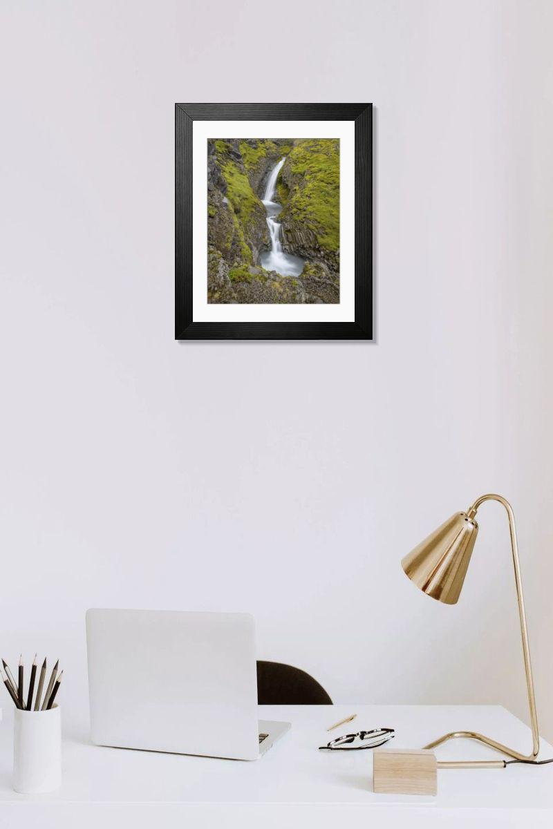 Shown hanging in a room: Modern 14"x12" (36x31cm)